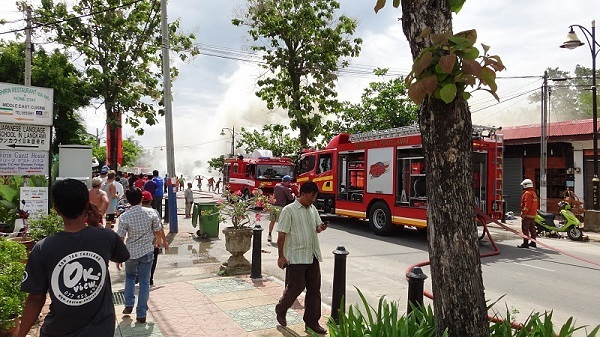The Fire At Pantai Cenang, Langkawi, Malaysia