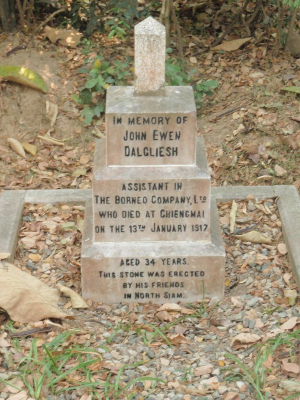 1917 grave farang cemetery chiang mai thailand